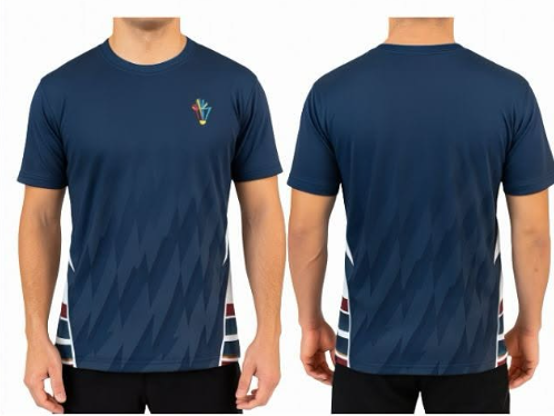 Maillot de sport sublimé bleu marine personnalisé par SportArticle
